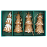 Набор елочных украшений из папье-маше zero waste из коллекции new year essential, 4 шт.