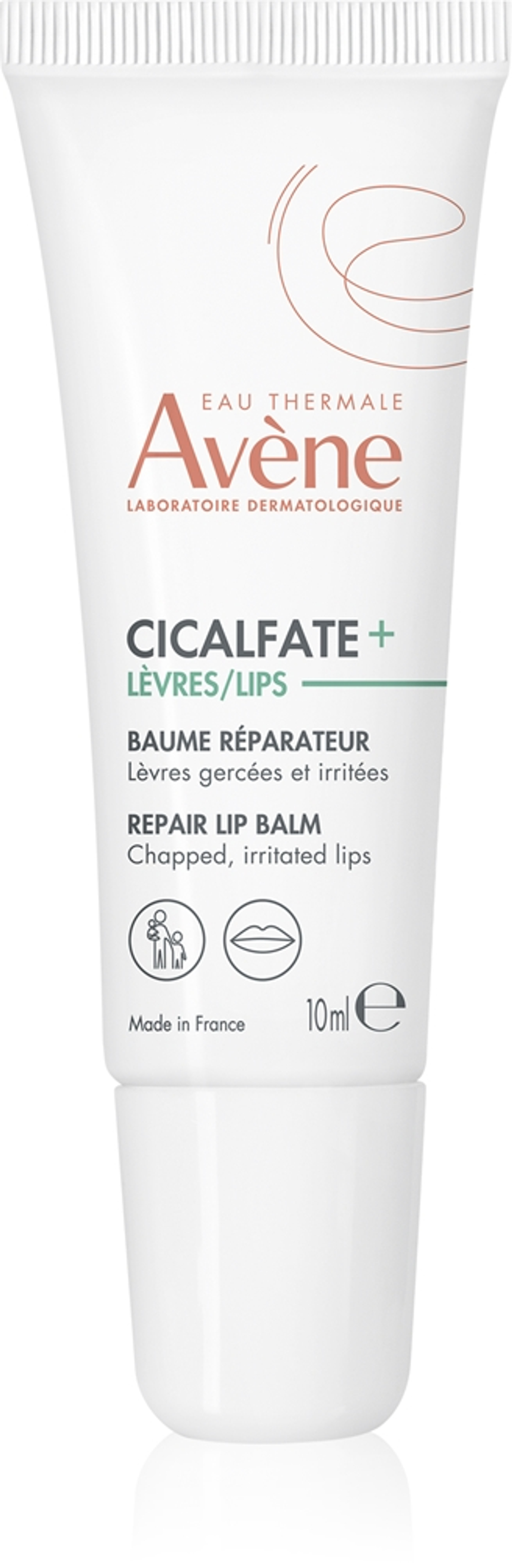 Avene Cicalfate+ Repair Lip Balm - Восстанавливающий бальзам для сухих губ, 10 ml