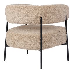 Кресло HugMe, букле, миндальное молоко