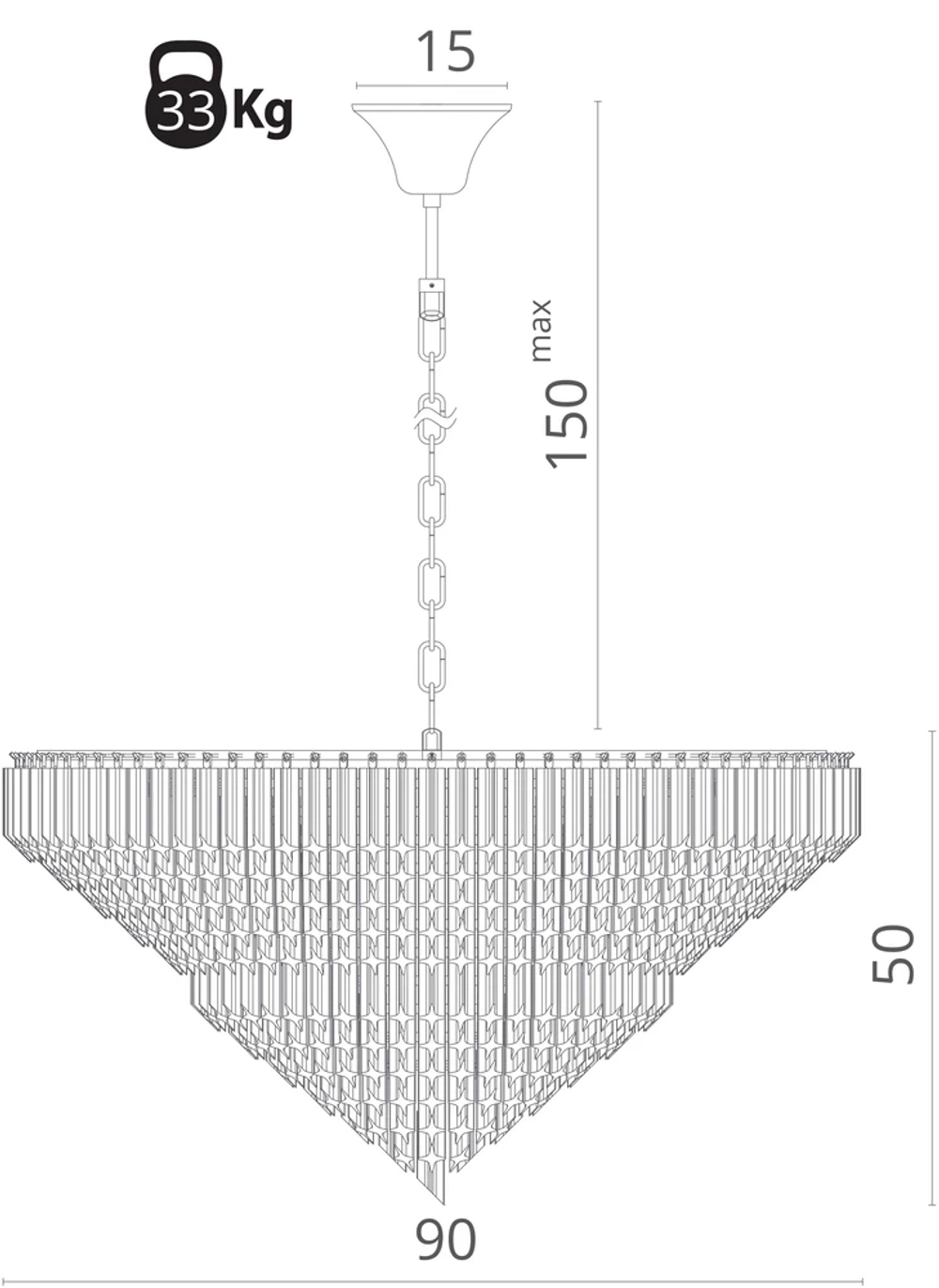 Подвесная люстра Divinare FRIZZANTE 1683/01 LM-16