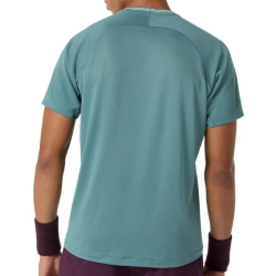 Мужская теннисная футболка Asics Game Short Sleeve - foggy teal