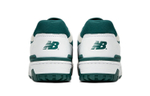 New Balance NB 550 Wear and Breathable Low Help Retro Basketball Shoes White and Green