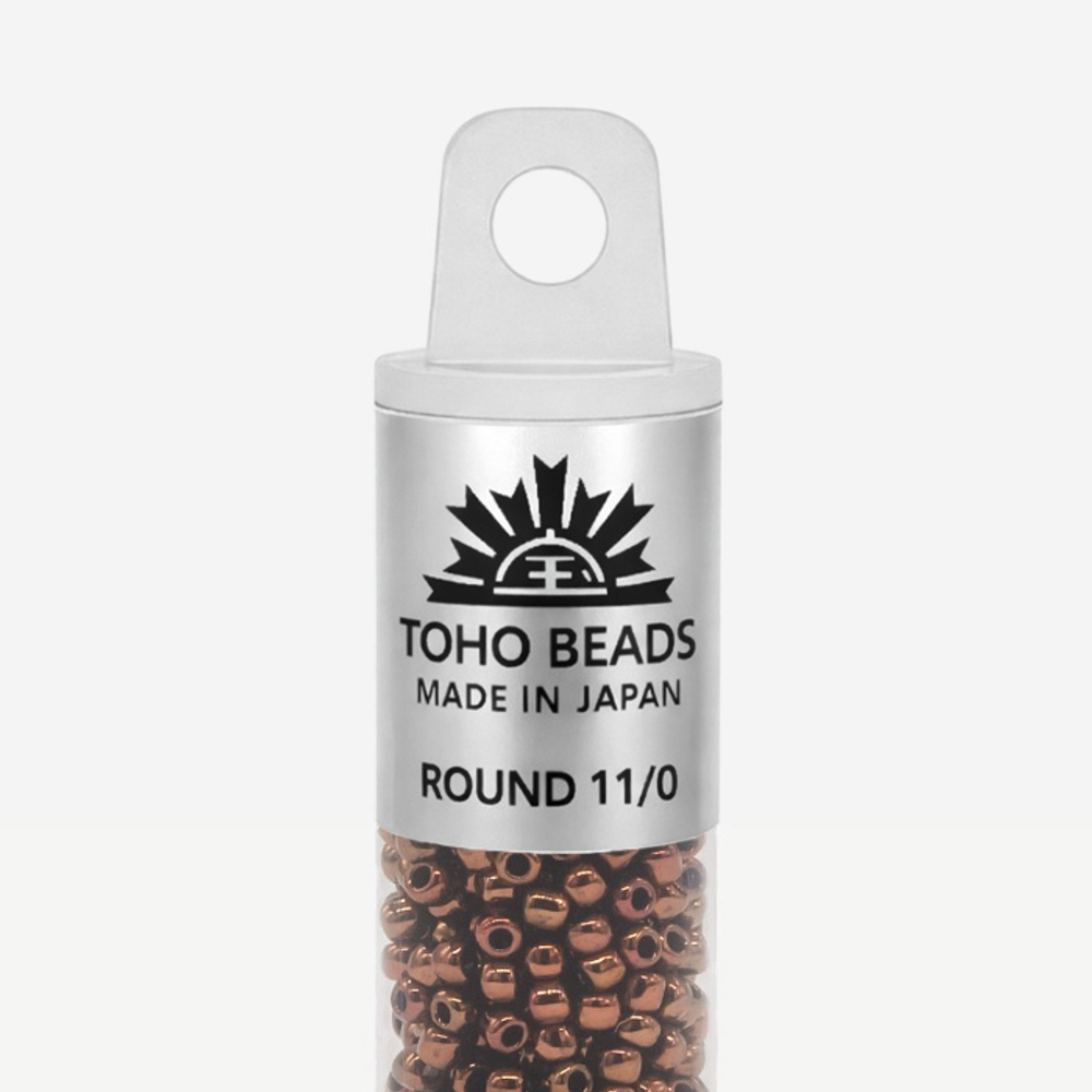 Японский бисер TOHO Round 11/0 (№501), металлизированный, непрозрачный глянцевый