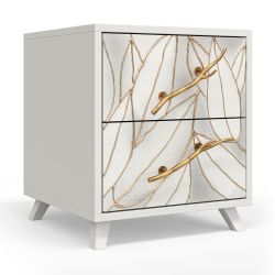 Тумба Арт Сканди с 2-мя ящиками Айс Амбер