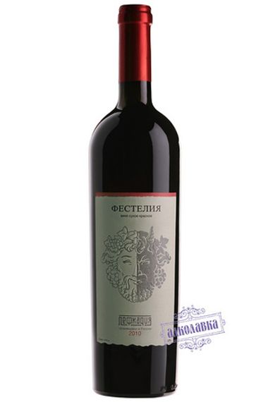 Лефкадия. Вино Фестелия красное сухое. 0,75 Л