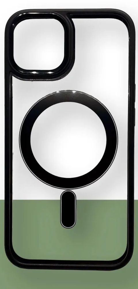 Накладка iPhone 14 Pro Max силикон black Magsafe Funshare