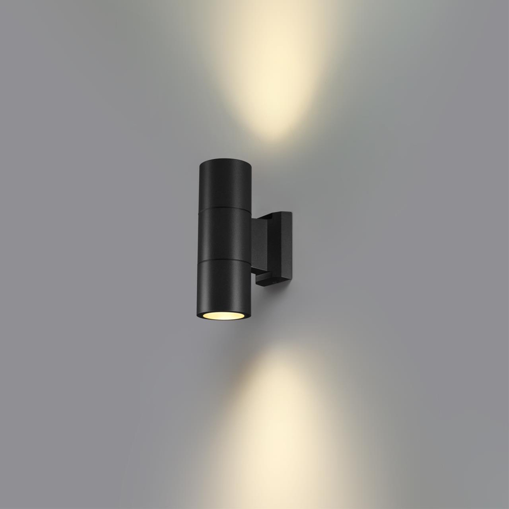 Уличный настенный светильник Novotech 370988 STREET NT25 000 черный IP65 GU10 2*50W 100-240V LANDSCAPE