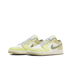 Женские кроссовки Air Jordan 1 Low 'Sail Oil Green Light Lemon' FD9906-131