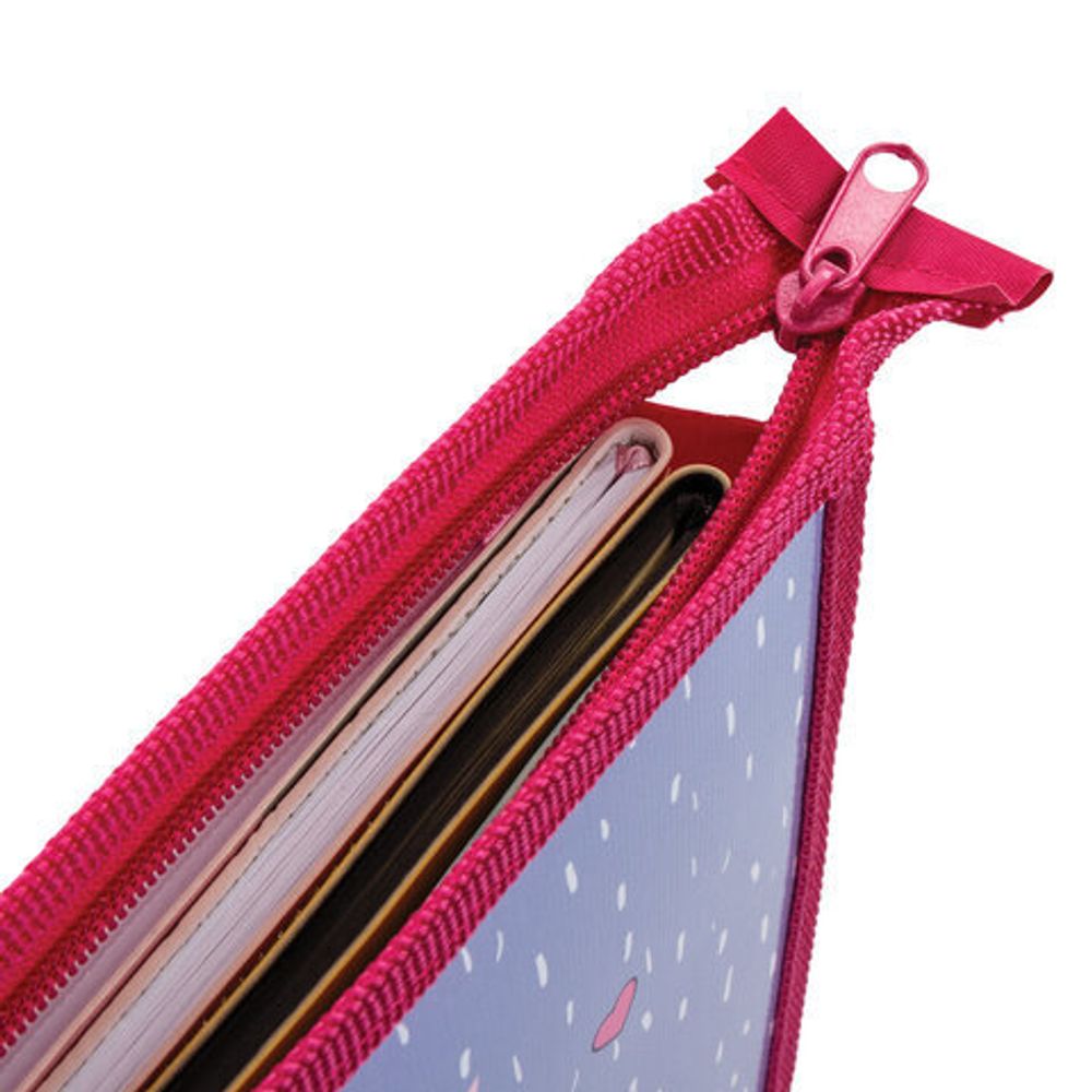 Папка для тетрадей ПИФАГОР А4, 1 отделение, картон/пластик, молния сверху, Owlet, 270097