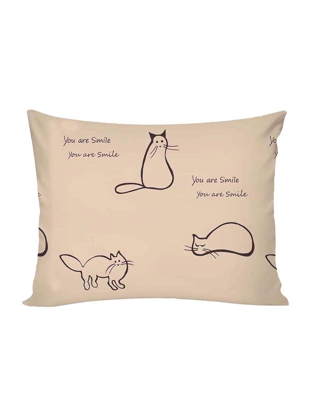 Постельное белье "КОТИКИ (беж)/Adele" 1,5-сп   наволочка 50х70 1шт Простынь  150х215 см  Пододеяльник 145х215 см  Сказка сатин