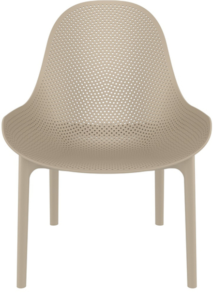 Лаунж-кресло пластиковое, Siesta Contract Sky Lounge, бежевый