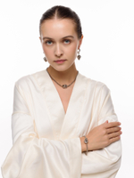 Серьги "Big knot" Silver