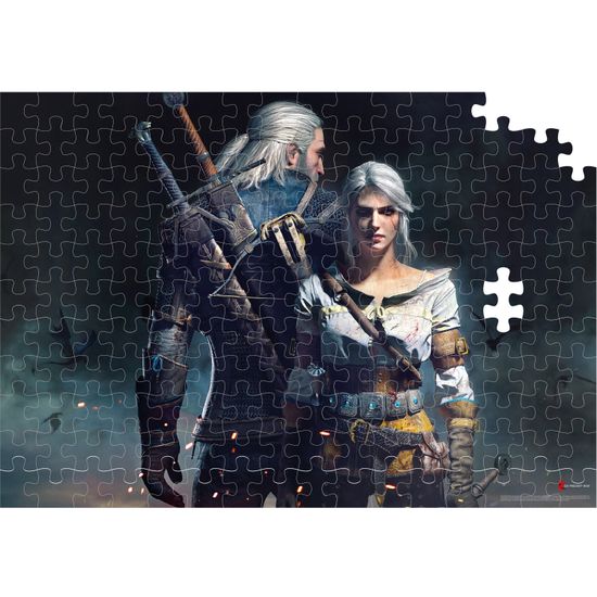 Пазл The Witcher Geralt & Ciri - 1000 элементов / Пазл по мотивам игры "Ведьмак", Геральт и Цири