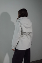 Куртка утепленная на кулиске с капюшоном