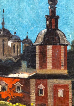 Киселев Петр Дмитриевич (1918-2004). Суздаль. Масло. 1965. СССР. 40х50 см.