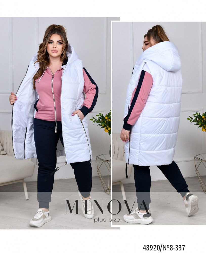 Костюм 8-337-фреза-белый Minova