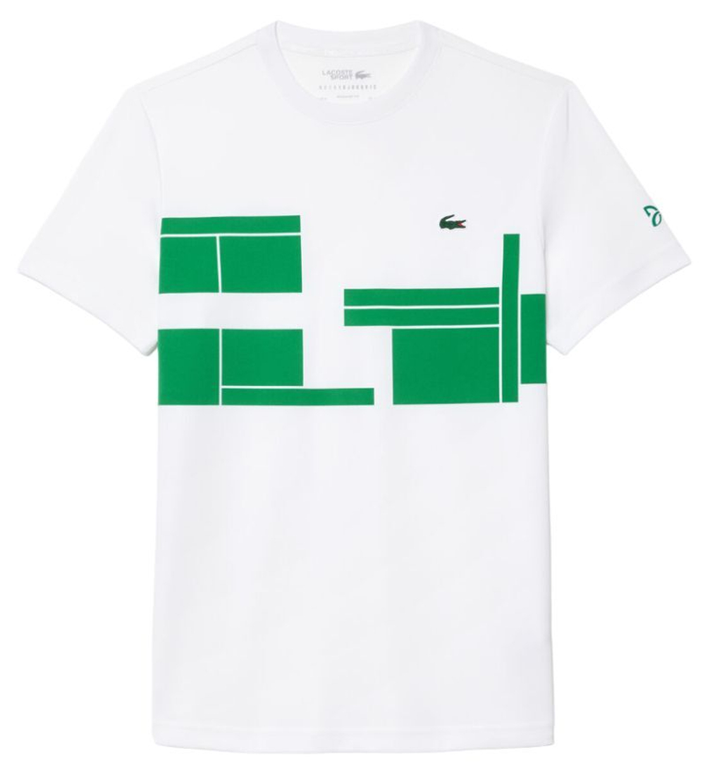 Мужская теннисная футболка Lacoste Tennis x Novak Djokovic - белый