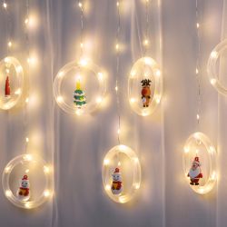 Светодиодная новогодняя гирлянда ЭРА ENING-MG занавес Волшебство теплый свет 2,7*0,5 м 120 led IP20 | Гирлянды