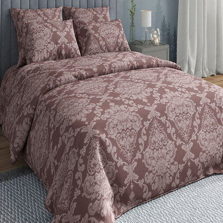 Комплект постельного белья "ВЛ. ВЕРСАЛЬ КОРИЧНЕВЫЙ", бязь, 100% хлопок, Россия.
