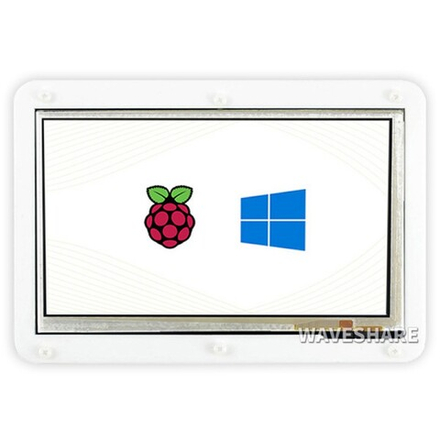 Дисплей Waveshare с сенсорным экраном и корпусом 7.0”, HDMI, 800x480