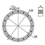 Прокладка д/унитаза пр-во п. Воротынск, г. Сызрань (и-044Ву)