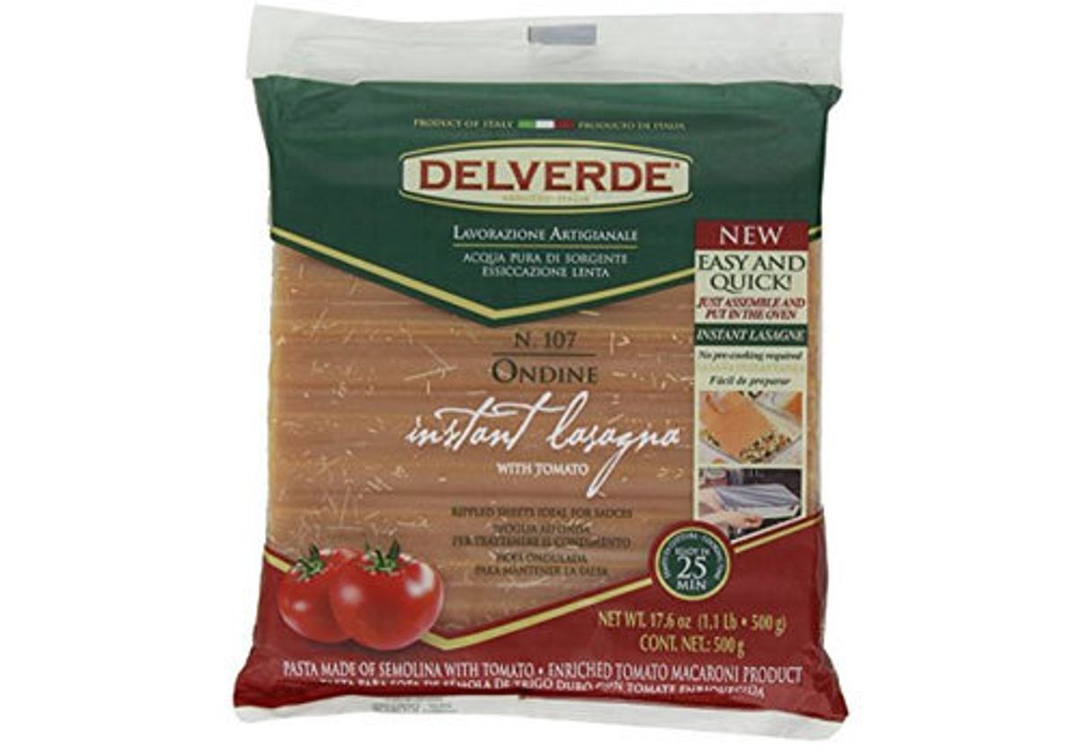 Листы для лазаньи "Delverde" с томатом, 500г