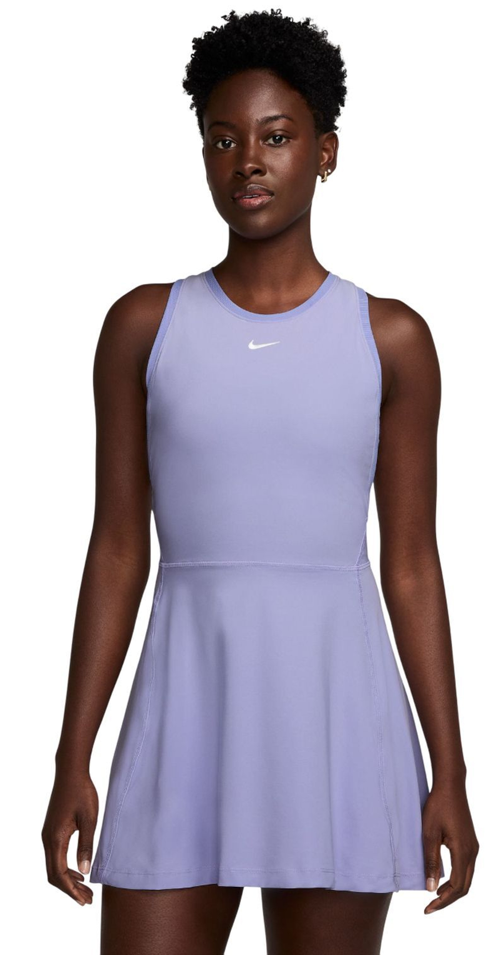 Теннисное платье Nike Dri-Fit Victory Tennis - сиреневый лед/белый