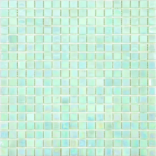 NN11 Мозаика одноцветная чип 15 стекло Alma Mono Color зеленый светлый квадрат глянцевый перламутр