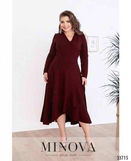 Платье 3121Б-бордо Minova Фото 2