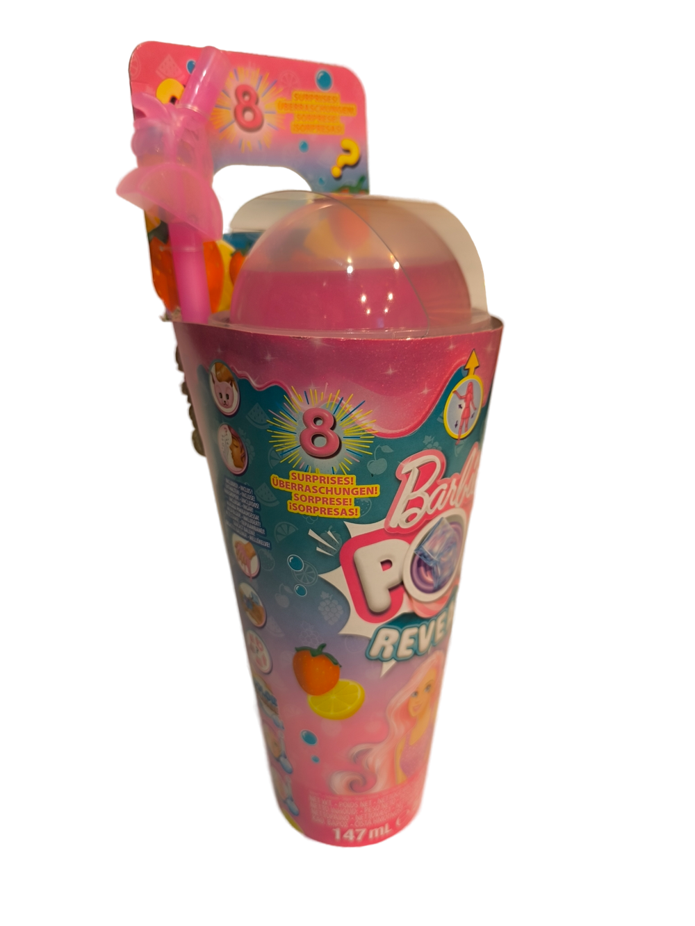 Barbie Pop Reveal HNW41 «Сочные фрукты» — Erdbeerlimonade, кукла в непрозрачной капсуле