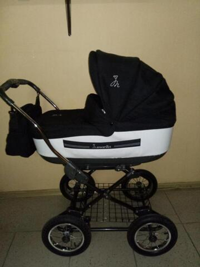 Коляска Roan Marita 2 в 1 (черно-белый)