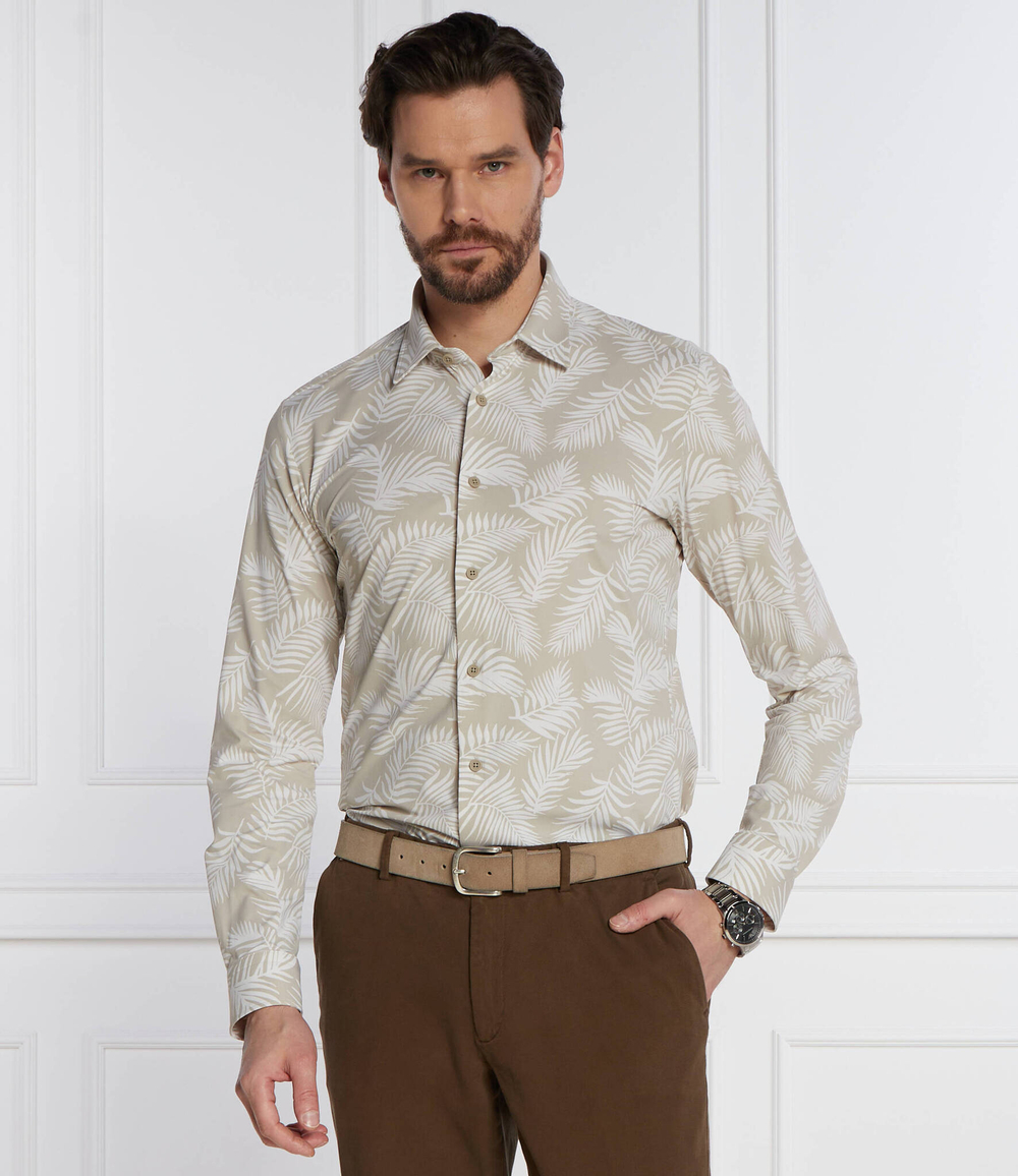 Рубашка P-ROAN-kent-C1-233 BOSS BLACK - бежевый(50513613)