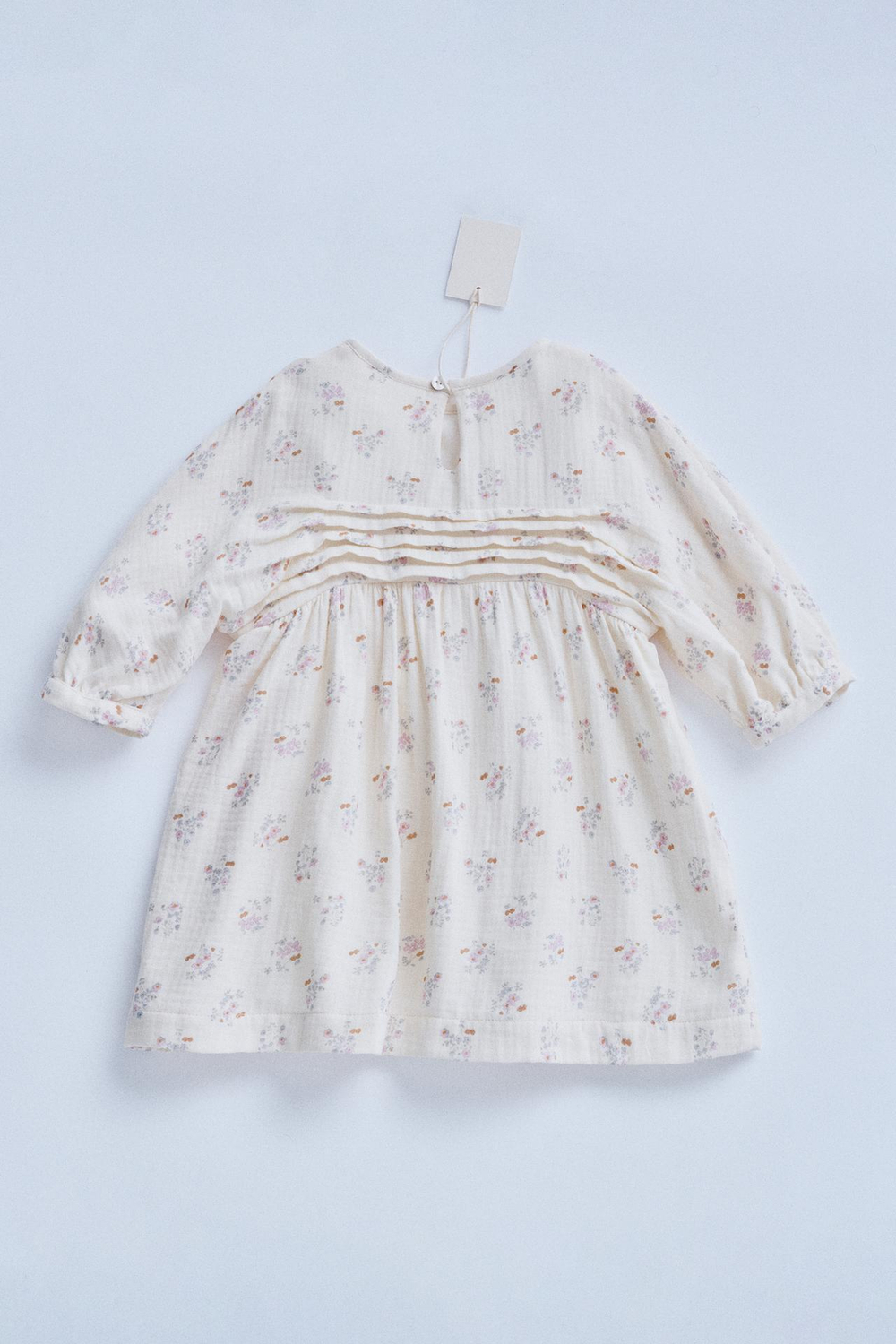 ZARA TIMELESZ - ПЛАТЬЕ С ЦВЕТОЧНЫМ ПРИНТОМ, ЭКРЮ