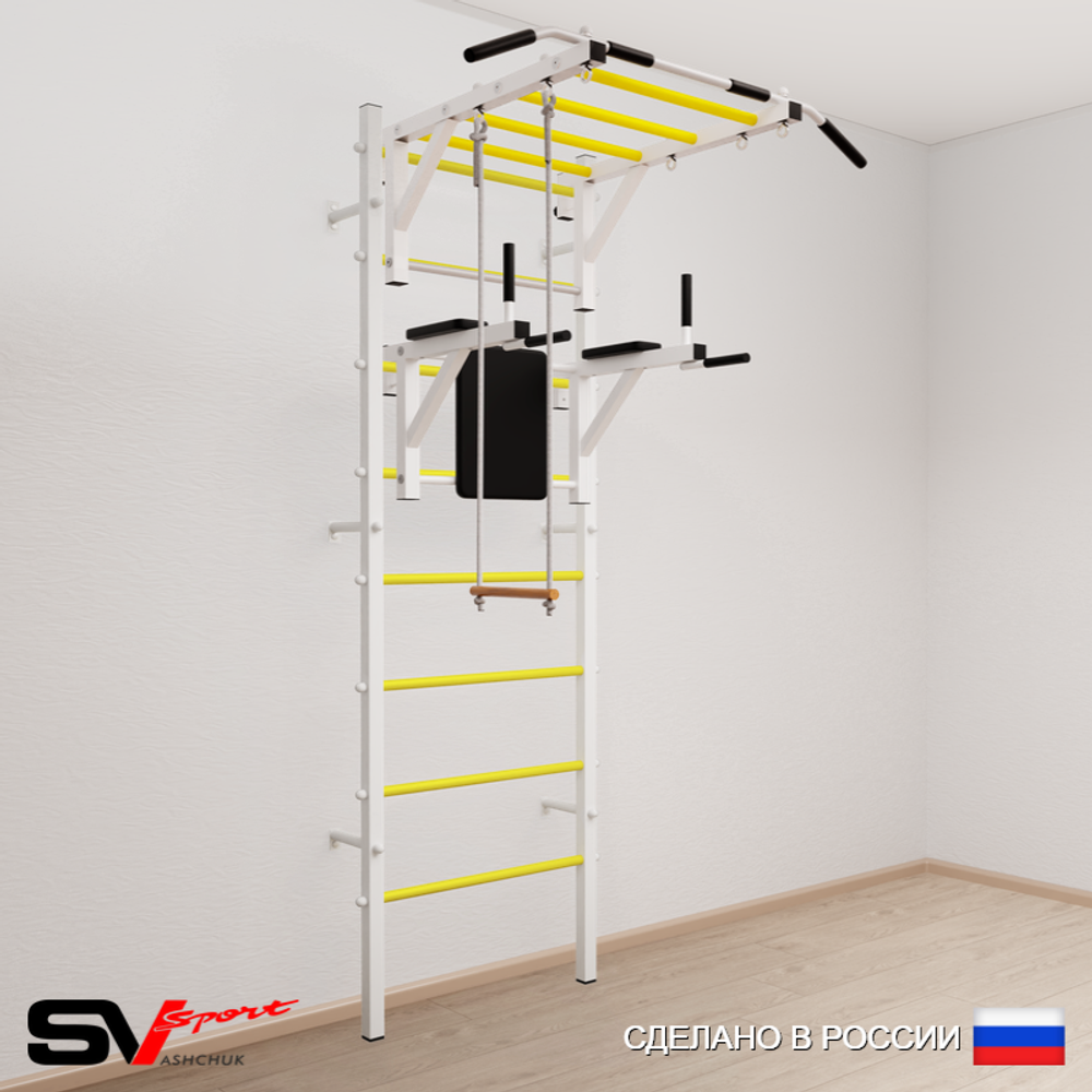 Шведская стенка Sv Sport усиленная 643 (Турник рукоход/Брусья/Трапеция)