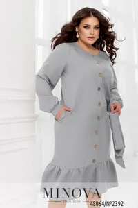Платье 2392-серый Minova