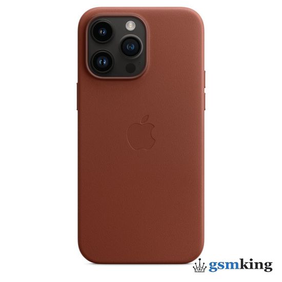 Apple Leather Case with MagSafe iPhone 14 Pro Max Umber (Коричневый) MPPQ3ZM/A