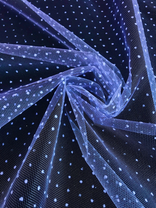 Фатин флок точка, сиреневый