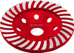 ЗУБР Турбо d 125 мм, Сегментированная алмазная шлифовальная чашка, Мастер (33375-125)