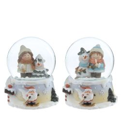 GAEM Фигурка декоративная "Дети" в стекл шаре, L7 W6,5 H8,5 см, 2в.
