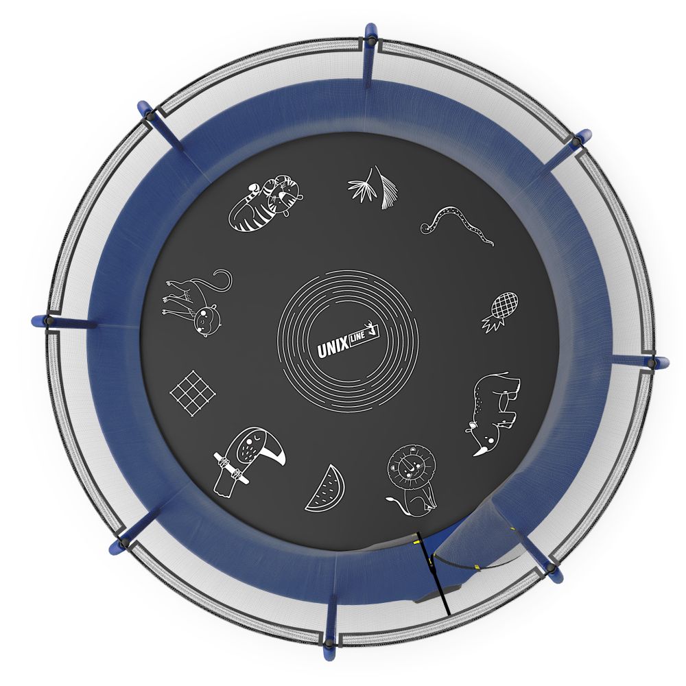 Батут UNIX Line SUPREME GAME 14 ft (Blue)