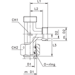 Соединение PNL DL08 М14х1.5 DS08 М16х1.5 (корпус)