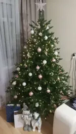 Елка с гирляндой встроенной «Вега» (Литая хвоя) 3 м