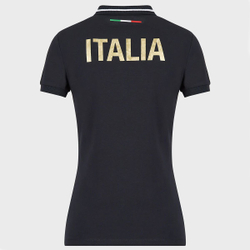 Женское поло EA7 Woman Jersey Polo Shirt - небесный