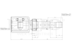ШРУС внутренний правый UNIO CVJ-30148