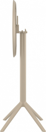 Стол пластиковый барный складной Siesta Contract Sky Folding Bar Table 60, бежевый