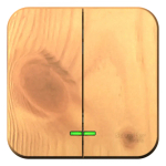 BLANCA О/У 2-клавишный ВЫКЛЮЧАТЕЛЬ (сх.5), 10А, 250В, ЯСЕНЬ