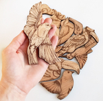 Деревянный пазл Птицы