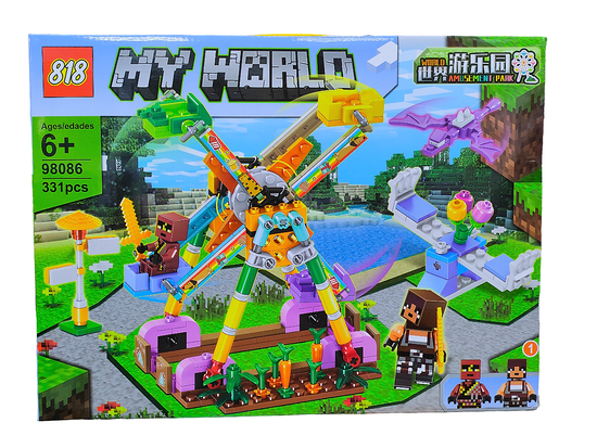 Конструктор  My World  "Аттракцион Колесо Обозрения" , 331 деталь