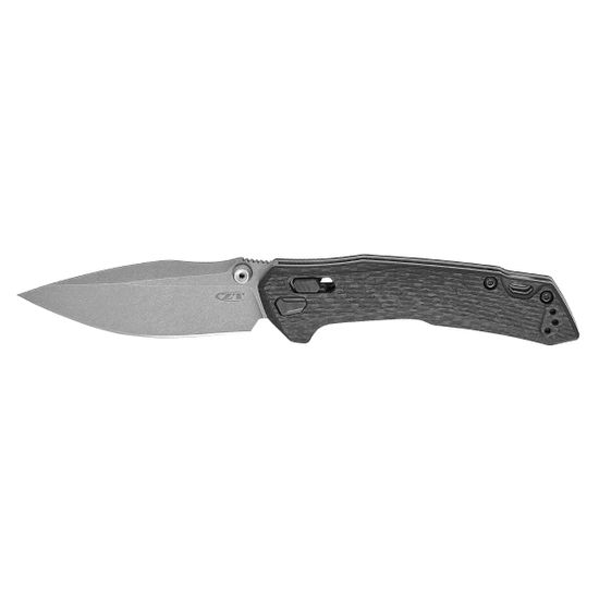 Нож Zero Tolerance 0203CF Black Carbon Fiber с клинком из стали M390, рукоять Carbon fiber