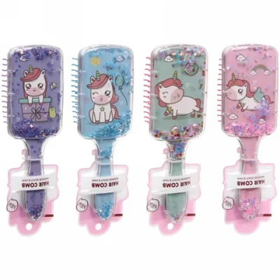 Расческа массажная «Baby House Boom», микс 4 вида Единорожки, 20*6,5см